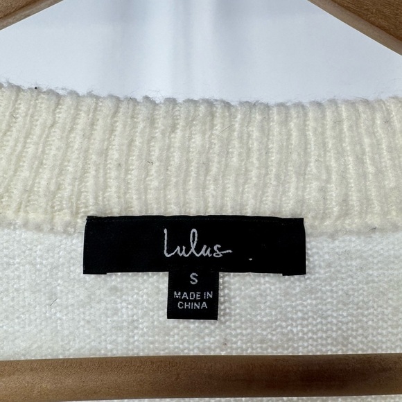 Lulus Heart to Heart Striped Sweater in Ivory Multi Size Small - Picture 4 of 10